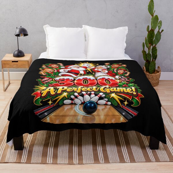 Item preview, Santa Bowled a 300 – A Perfect Game! | Funny Christmas Bowling Humor designed and sold by signshirtz.