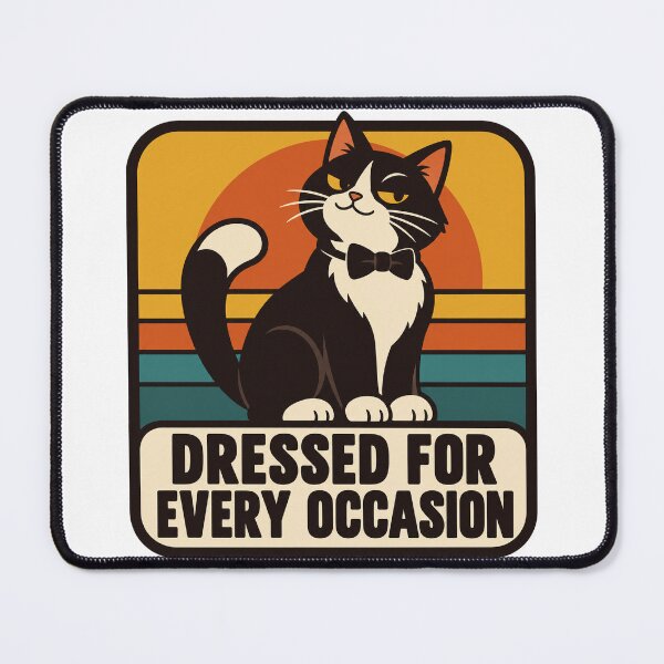 Item preview, Tuxedo Cat Gift - Dressed For Every Occasion designed and sold by RedRubyBubble.