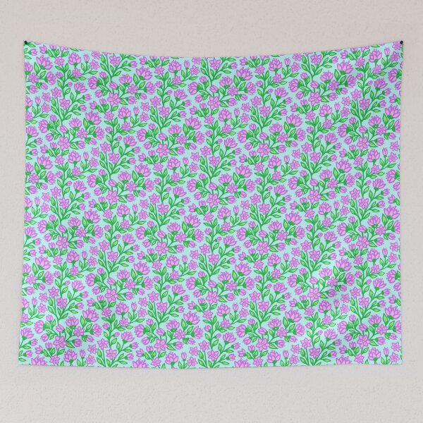 Item preview, Whimsical Purple Blossoms Dancing in Springtime designed and sold by ellaauroradsign.