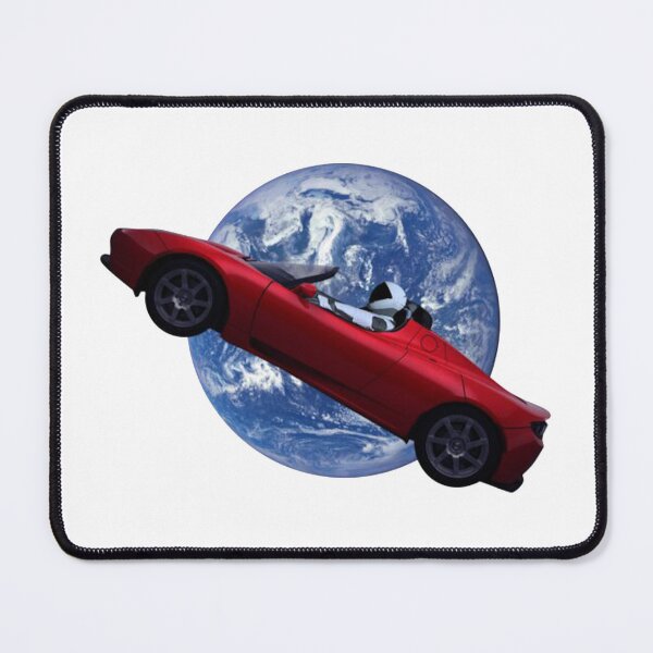 Item preview, Tesla Roadster Starman Over Earth designed and sold by SofaKingTESLA.