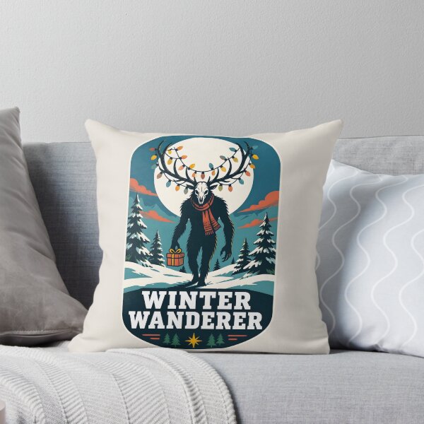 Item preview, Winter Wanderer Wendigo Funny Retro Christmas designed and sold by MagicTheDog.