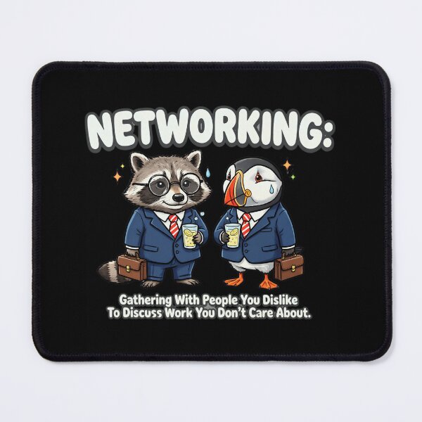 Item preview, Networking Demotivational Quote | Funny Corporate Office Humor designed and sold by Cree8if.