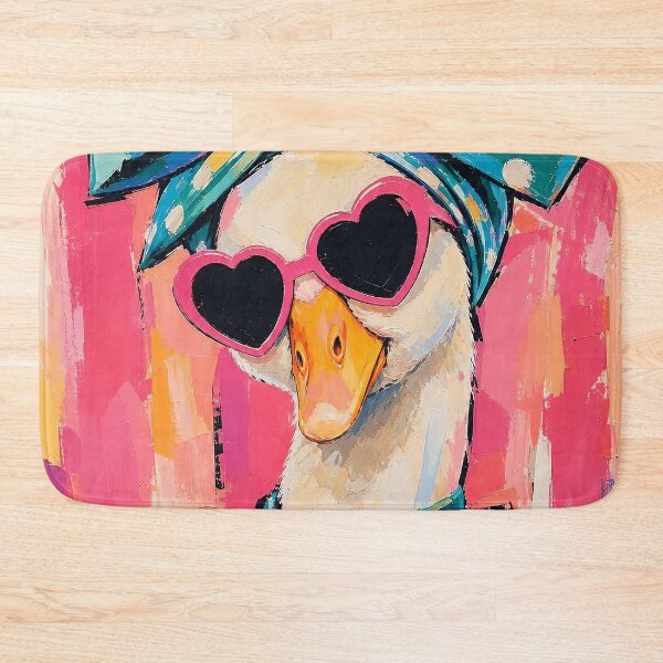Item preview, Funky Goose Pink Heart Sunglasses Pop Art designed and sold by Luvahawb.