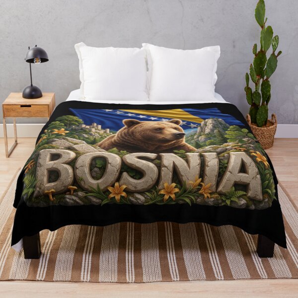Item preview, Bosnia Heritage – Bear & Forest Emblem designed and sold by FlagX.
