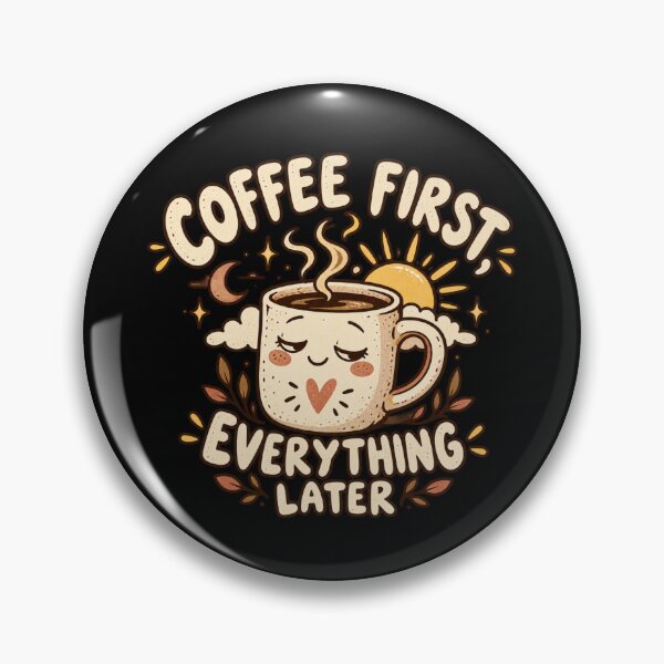 Item preview, Coffee First Everything Later – Sleepy Morning Mug Doodle designed and sold by DesignsDominus.
