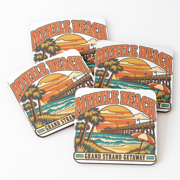 Artikelvorschau, Geschenkidee für Myrtle Beach – Kurzurlaub am Grand Strand entworfen und verkauft von RedRubyBubble.