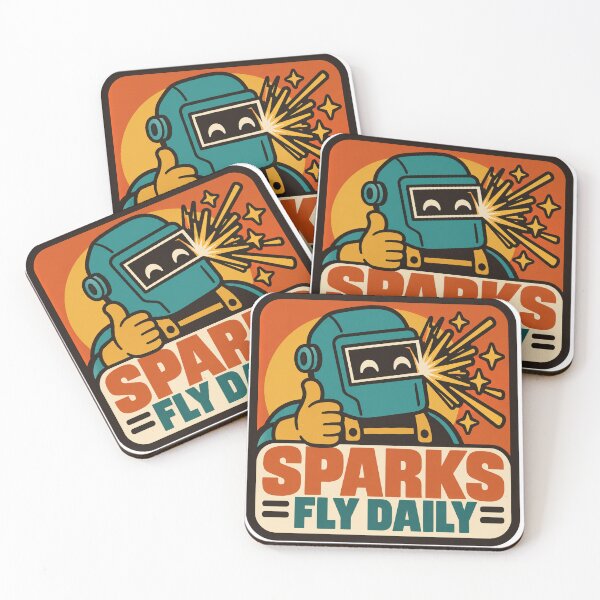 Item preview, Welder Gift - Sparks Fly Daily designed and sold by RedRubyBubble.