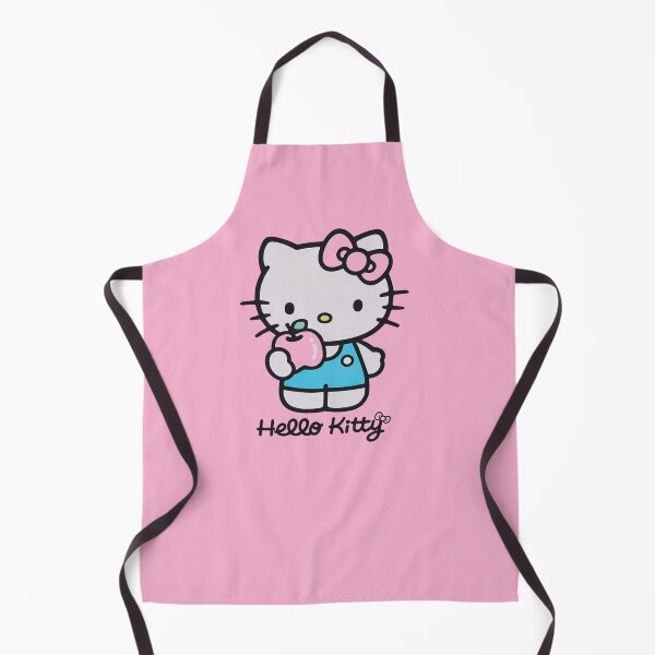 Item preview, Cute Pink Teal Hello Kitty Apple Design designed and sold by iloveyourcupid.