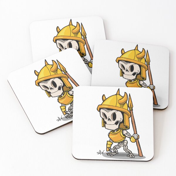 Item preview, Cartoon skeleton warrior designed and sold by Pittstop.