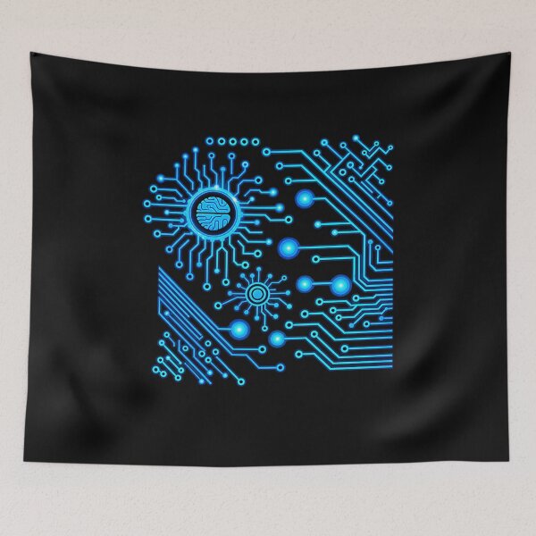 Item preview, Circuit Board Core – Computer Virus Futuristic Cyber Tech Art designed and sold by Genius Geek.