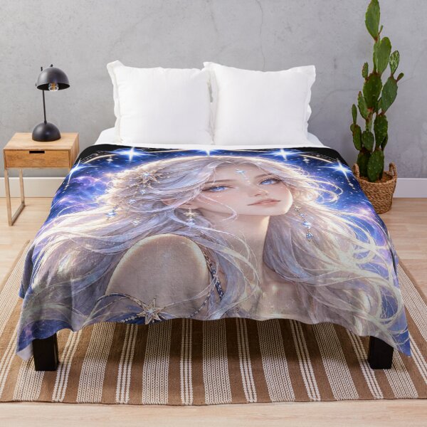 Item preview, Pleiadian Starseed Goddess – Divine Feminine Cosmic Art designed and sold by Alcyone-Blue.