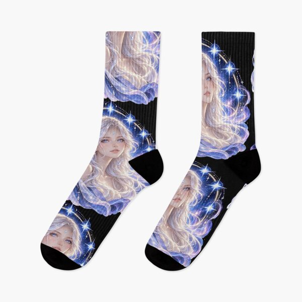 Item preview, Pleiadian Starseed Goddess – Divine Feminine Cosmic Art designed and sold by Alcyone-Blue.
