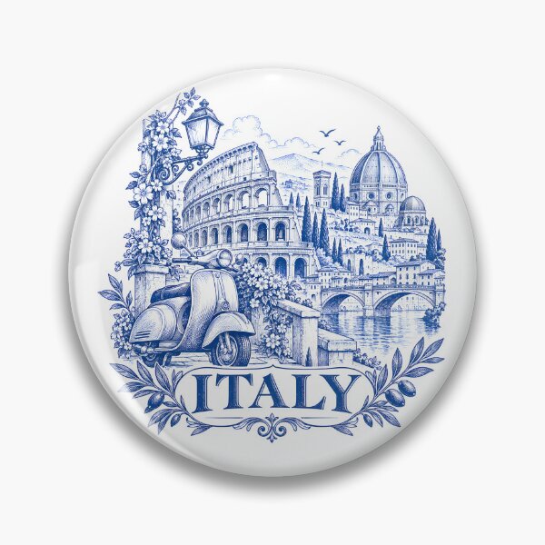 Item preview, Blue Italy: Vintage Rome and Vespa designed and sold by EdwinkOne.