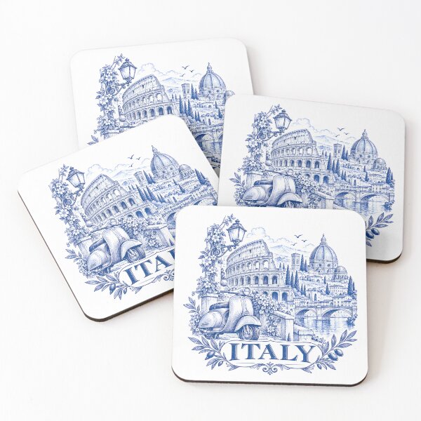 Item preview, Blue Italy: Vintage Rome and Vespa designed and sold by EdwinkOne.