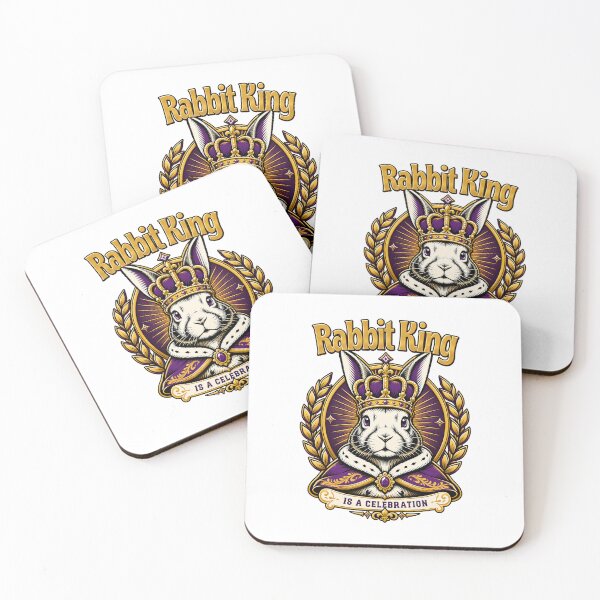 Item preview, Royal Rabbit King Vintage Crown Illustration designed and sold by BAAKSHOP.