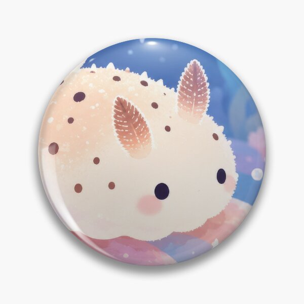 Item preview, Sea Bunny Slug Duo in a Pastel Sea Anemone Garden Ocean designed and sold by AshiraCreations.