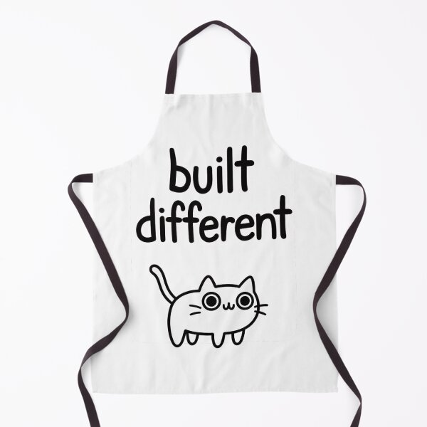 Item preview, Built Different Cute Kawaii Cat Meme designed and sold by Tonya's Way.