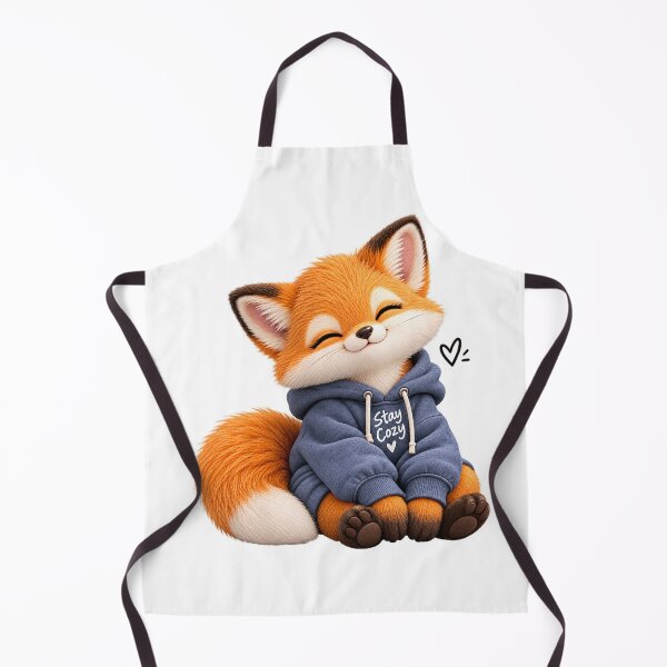 Item preview, Cute Cozy Fox in Hoodie Kawaii Animal Art designed and sold by Vayro cartoons.