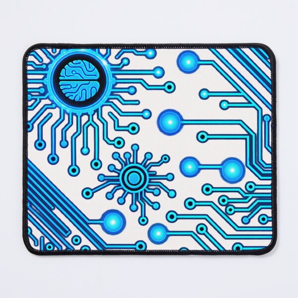 Item preview, Blue Circuit Board Core – Computer Virus Futuristic Cyber Tech Art designed and sold by Genius Geek.