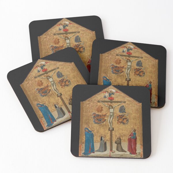 Item preview, Christ on the Cross with the Virgin and Saints 1320 designed and sold by GuyBlank.