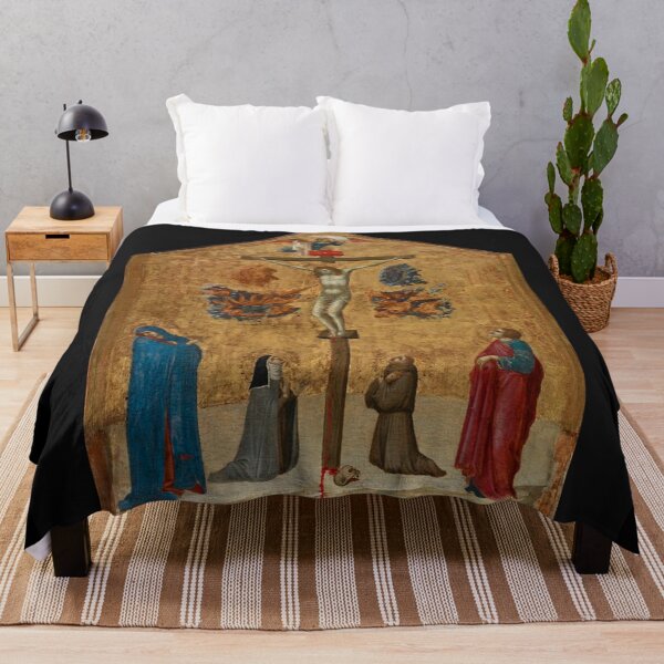 Item preview, Christ on the Cross with the Virgin and Saints 1320 designed and sold by GuyBlank.