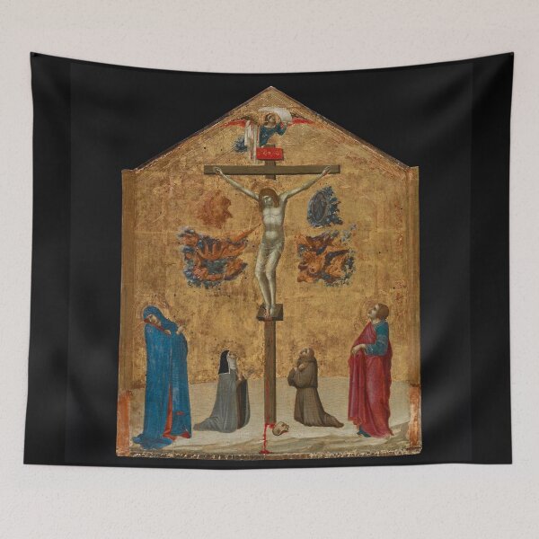 Item preview, Christ on the Cross with the Virgin and Saints 1320 designed and sold by GuyBlank.