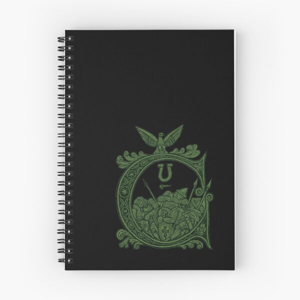 Item preview, Medieval Knights Heraldry - Vintage Eagle Crest and Cross Shield (green version) designed and sold by Dungeon-Shop.