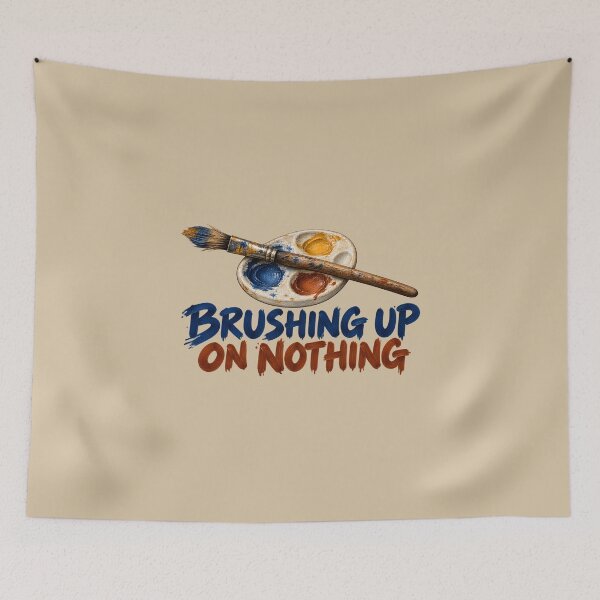 Item preview, Brushing Up on Nothing – Well-Worn Artist Paintbrush designed and sold by VioVibe.