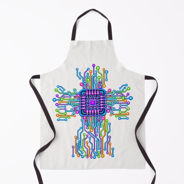 Item preview, Cross Circuit Board Core – Computer Virus Futuristic Cyber Tech Art designed and sold by Genius Geek.