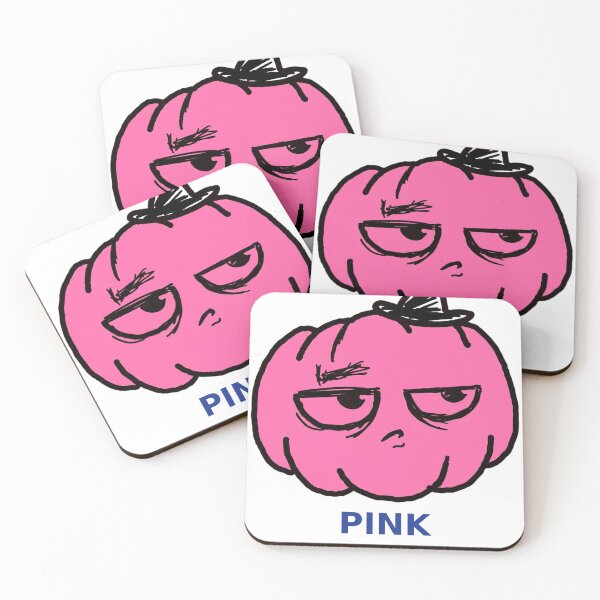 Item preview, Pink Halloween Funny Pumpkin Sticker — Grumpy Pastel Witch-Hat Decal designed and sold by ryleemaxwell.