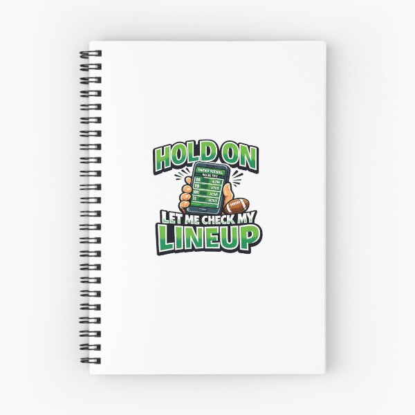 Item preview, Fantasy Football Gift - Hold On Let Me Check My Lineup designed and sold by RedRubyBubble.