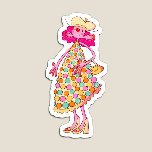 Item preview, French Macaron Girl designed and sold by Zozo Rocket Art .