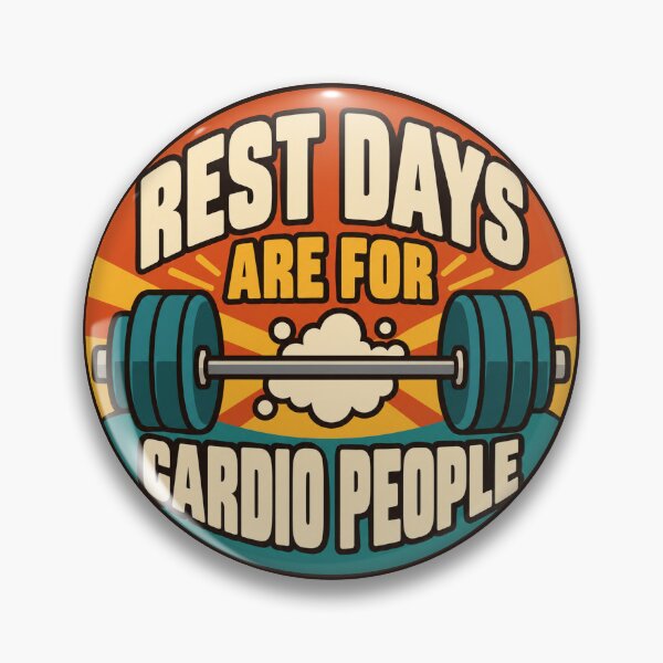 Item preview, Regalo ideal para el gimnasio: los días de descanso son para los amantes del cardio. designed and sold by RedRubyBubble.