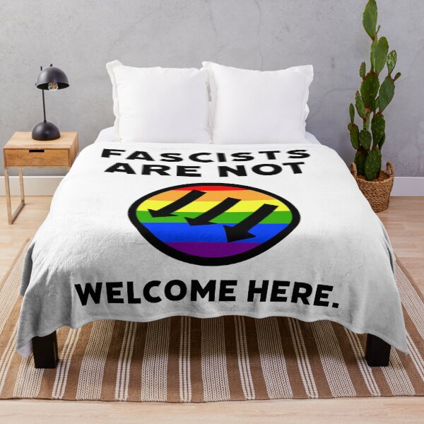 Item preview, Fascists are not welcome here. designed and sold by Rachel the Artist .