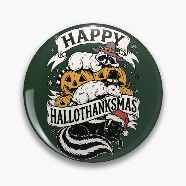Item preview, Happy Hallothanksmas Cute Animals Holiday Art designed and sold by MagicTheDog.