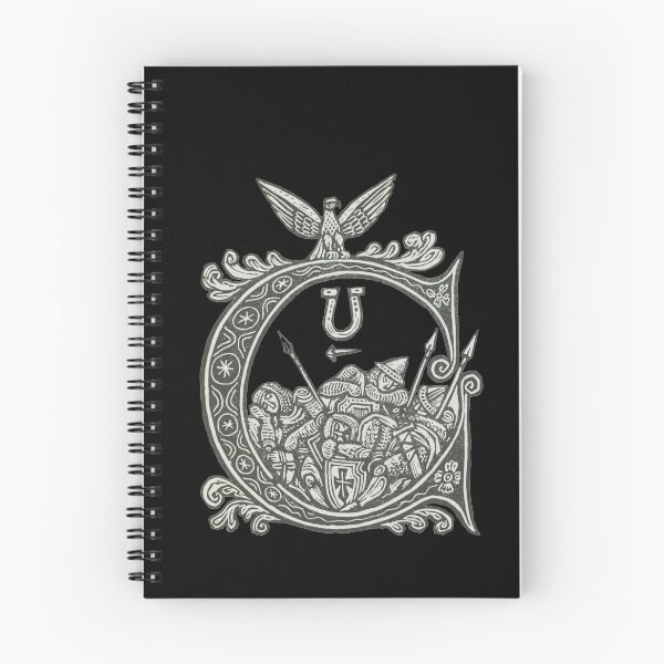 Item preview, Medieval Knights Heraldry - Vintage Eagle Crest and Cross Shield (grey version) designed and sold by Dungeon-Shop.
