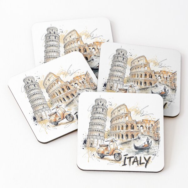 Item preview, Vintage Italy Travel: Pisa, Rome and Venice designed and sold by EdwinkOne.