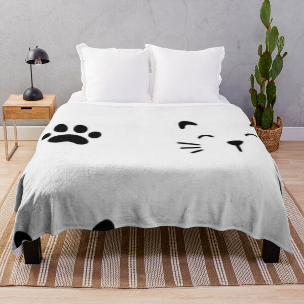 Item preview, Cute Minimalist Cat Face and Paw Print Sticker Pack — Black Line Kawaii Kitty Art designed and sold by LYAN-STORE.
