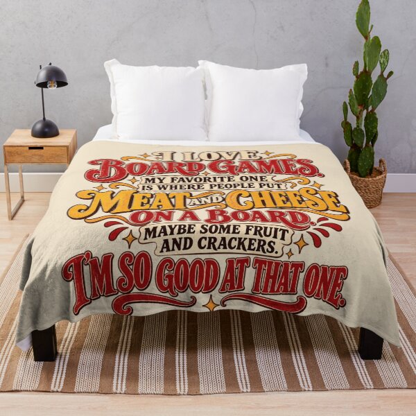 Item preview, I Love Board Games Charcuterie Quote Vintage Meat Cheese Humor designed and sold by AmiGraph.