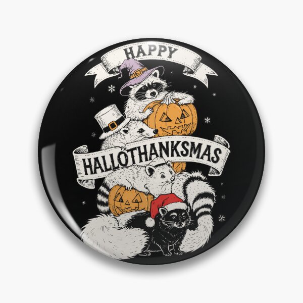 Item preview, Happy Hallothanksmas Cute Animals Holiday Art designed and sold by MagicTheDog.