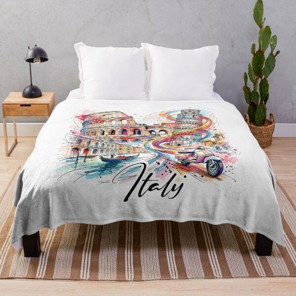 Item preview, Colorful Italy Travel Art: Rome, Pisa designed and sold by EdwinkOne.