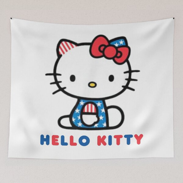 Item preview, Cute Vintage USA July 4th Independence Day Hello Kitty Design designed and sold by iloveyourcupid.