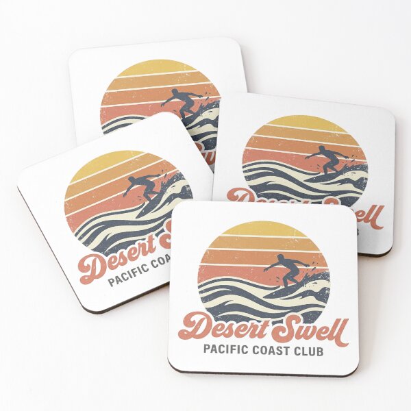 Item preview, Desert Swell Retro Surf Club - 70s Vintage Wave & Surfer designed and sold by Art & APPAREL.