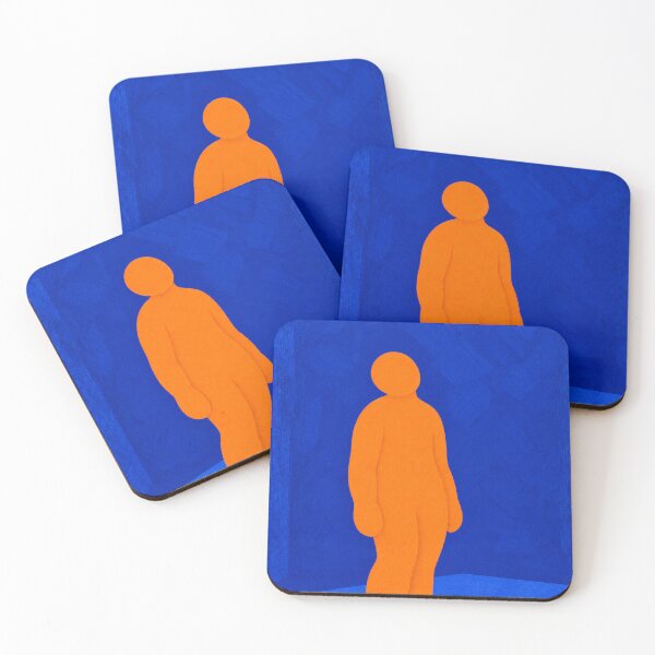 Item preview, 'Allowed to Not Know' — Cobalt Blue Figurative Art designed and sold by Moodzu.