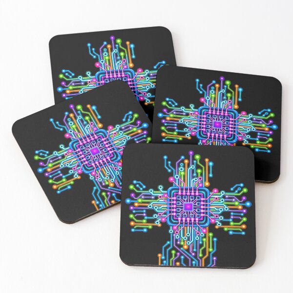 Item preview, Cross Circuit Board Core – Computer Virus Futuristic Cyber Tech Art designed and sold by Genius Geek.