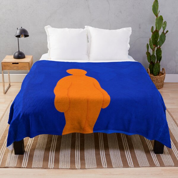 Item preview, 'Allowed to Not Know' — Cobalt Blue Figurative Art designed and sold by Moodzu.