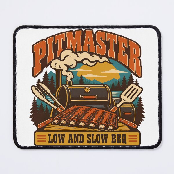 Item preview, Pitmaster Gift - Low And Slow BBQ designed and sold by RedRubyBubble.