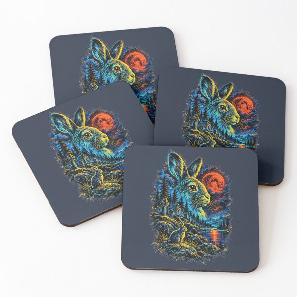 Item preview, Blood Moon Rabbit – Gothic Hare in a Haunted Woodland designed and sold by HOUSE OF TIST.