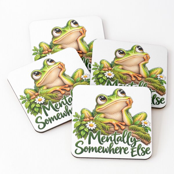Item preview, Mentally Somewhere Else Funny Frog designed and sold by J-CCreations.
