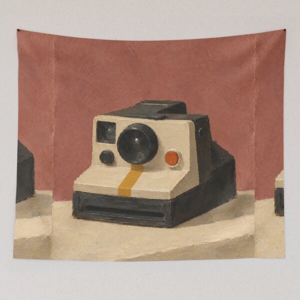 Item preview, 'Soft Focus' — Vintage Instant Camera Painting designed and sold by Moodzu.